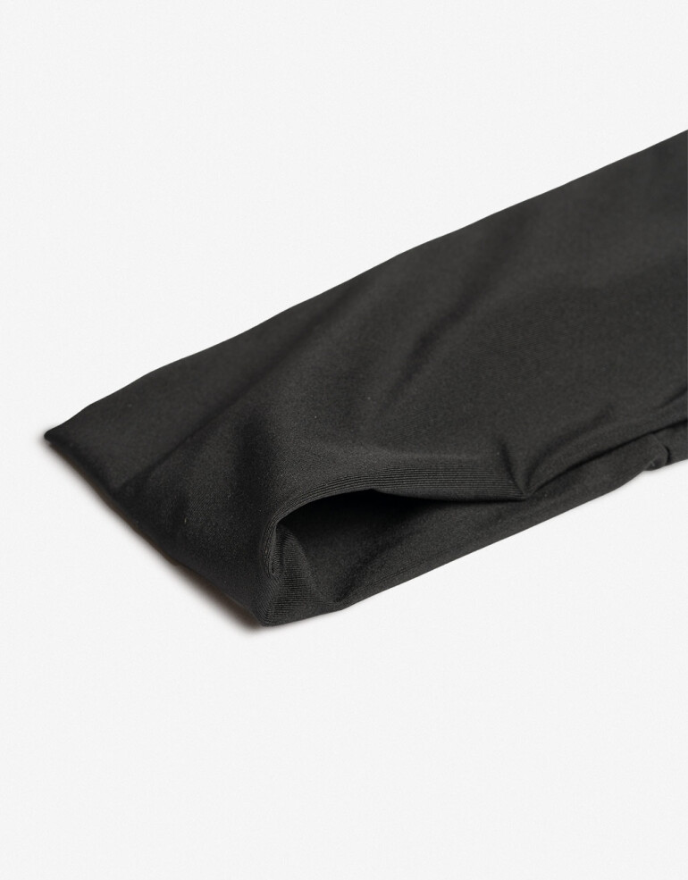 Vinchas Textiles Lisas Vincha Sporty Negro - Negro