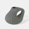 BASE CERAMICA GRIS OSC 25X10X18CM Unica