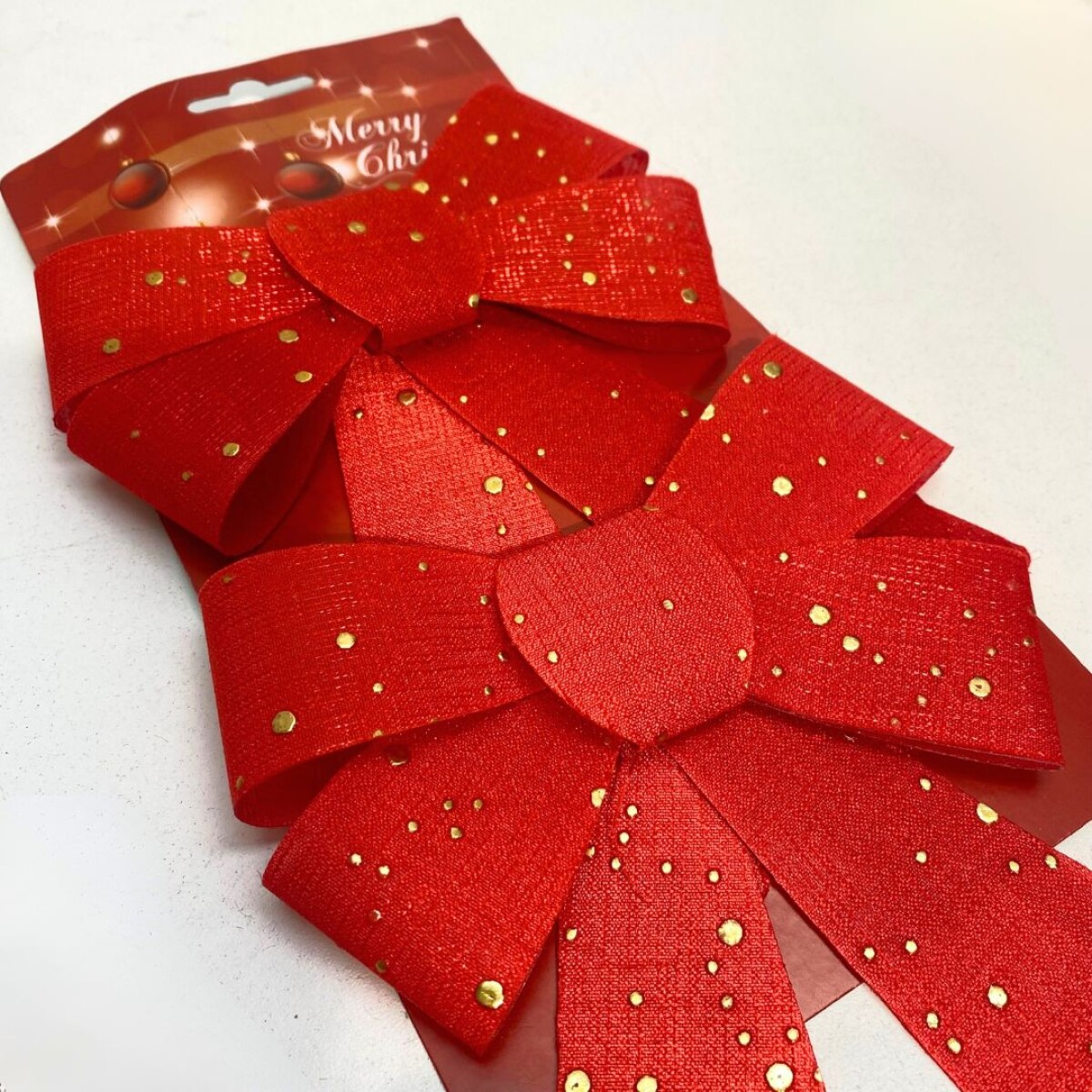 Set Moñas Navideñas x2 - Rojo 