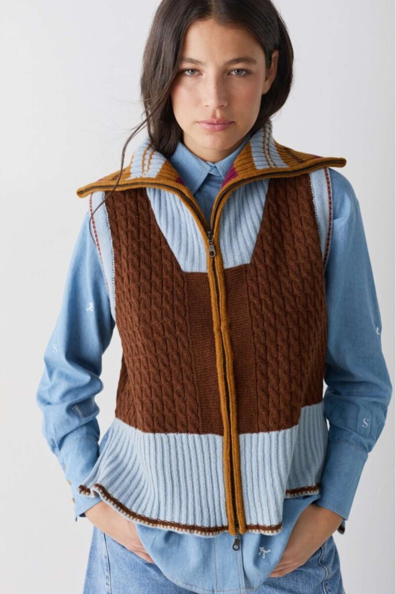 Pre Venta Chaleco Wave - Chocolate 