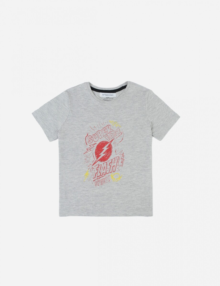 T-shirt Flash Otherside - GRIS MELANGE 