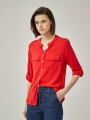Camisa Kandalora Rojo Coral
