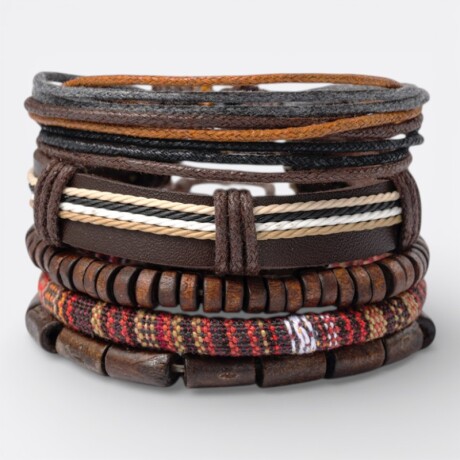 Pulsera Hombre Pack X4 Variedad Modelo 5