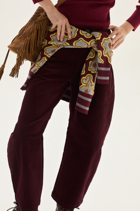 Pantalón Scarlet Bordo