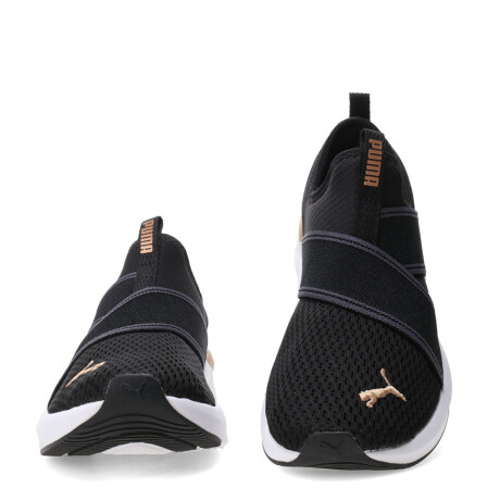 Championes de Mujer Puma Softride Harli Slip On Negro - Dorado