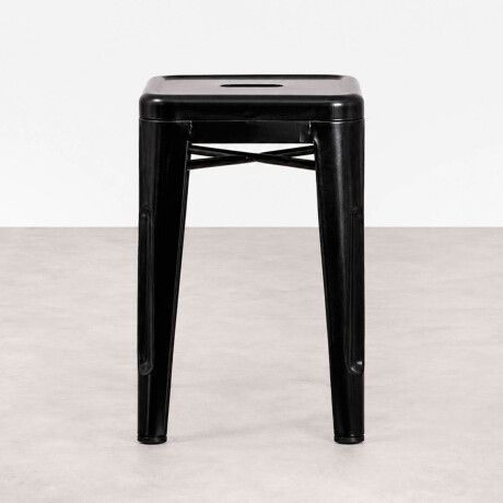 Banco Taburete Metálico Tolix Calidad Cocina Jardín Negro