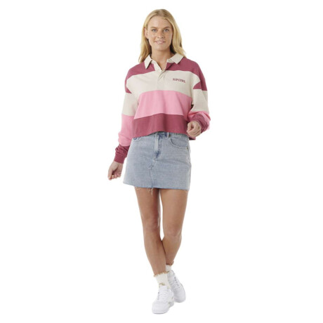 Buzo Rip Curl Keepsakes Rugby Top Rosa