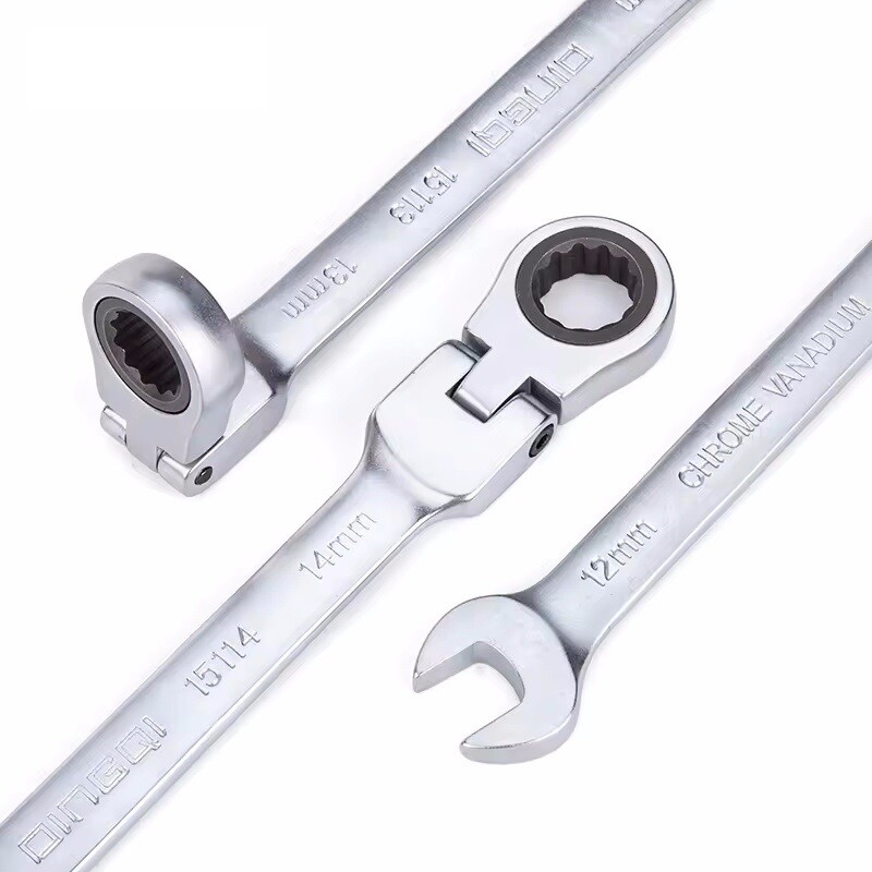 DINGQI LLAVE COMBINADA FIJA & CRIQUET ARTICULADA 12 MM Dingqi Llave Combinada Fija & Criquet Articulada 12 Mm