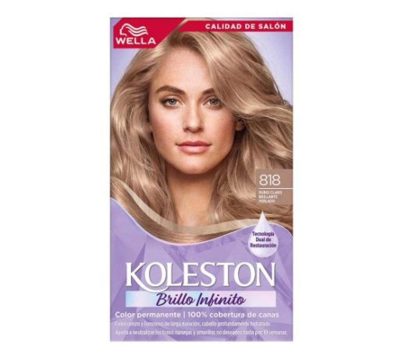 Tinta Koleston Kit N° 818 Rubio Claro Perla 