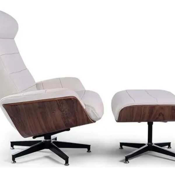 POLTRONA PAIGE RECLINABLE - 100% CUERO - PERLA MATE POLTRONA PAIGE RECLINABLE - 100% CUERO - PERLA MATE