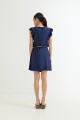 Vestido volados AZUL MARINO
