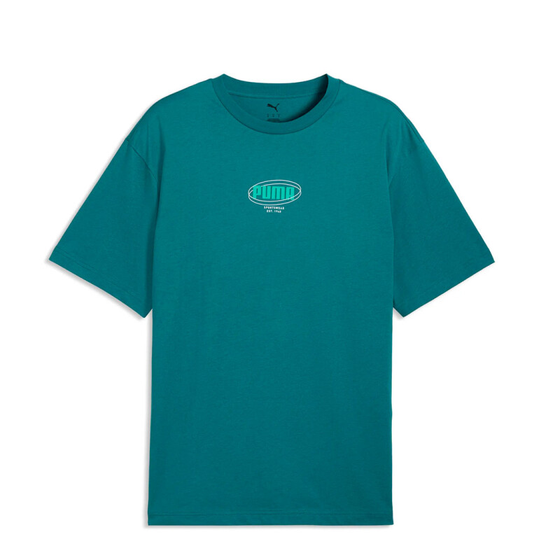 Remera de Hombre Puma Logo Lab Relaxed Story 1 Verde