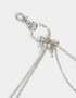 Llavero Metal Llavero Y Bag Charm Cadena - Plateado