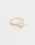 Anillos Chicos Con strass Anillo Mediano Con Strass - Dorado