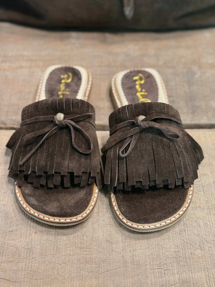 Sandalias Rita Gamuza Chocolate 