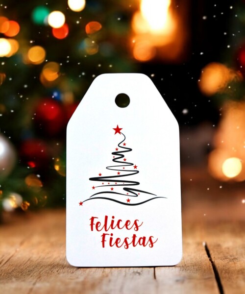 Tag colgante navidad 5x8,5 cm DISEÑO 2
