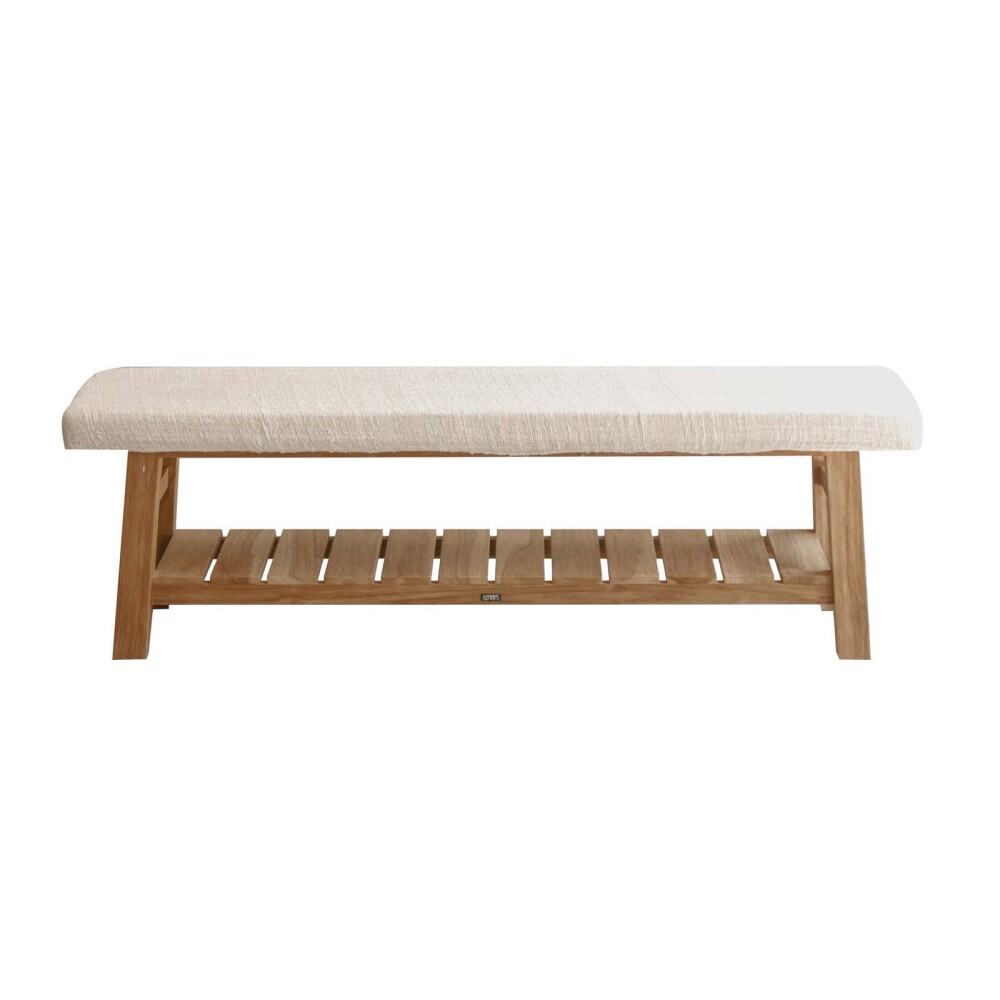 PIE DE CAMA MADERA NATURAL-BEIGE VICTORIA