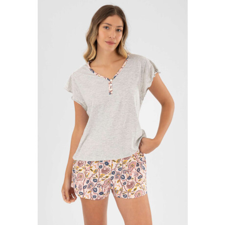 Pijama faustina duo Gris