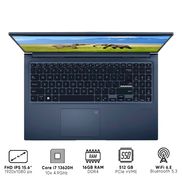 Notebook Asus Vivobook I7 16gb Ram 512gb Ssd 15.6" NOTEBOOK ASUS VIVOBOOK I7/16/512/15.6"