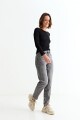 Jean mom ankle length GRIS