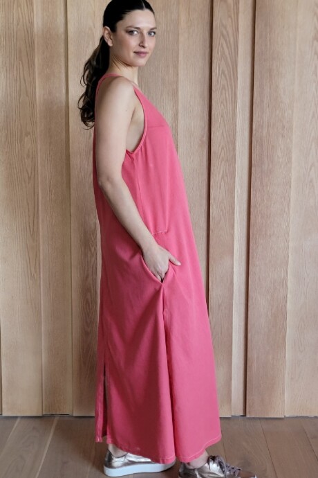 Vestido Laguna Lino Coral