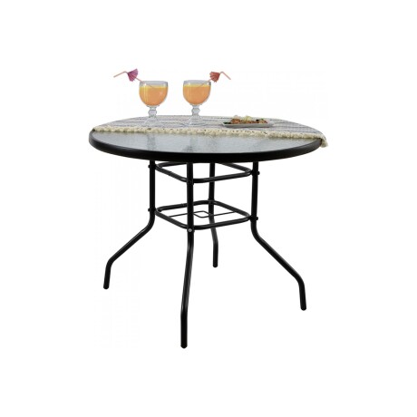 MESA DE EXTERIOR ACERO NEGRO MINBU
