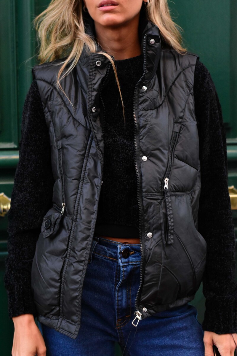 Chaleco puffer Negro