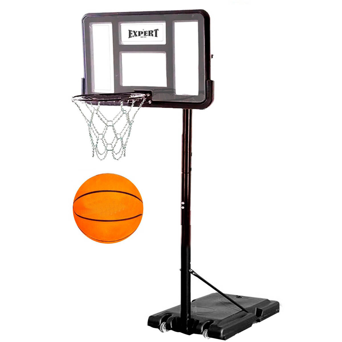 Tablero Acrílico 3.1m Basketball Portátil + Pelota 