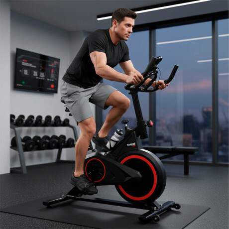 Bicicleta Spinning Profesional Regulable Pulsómetro Titan