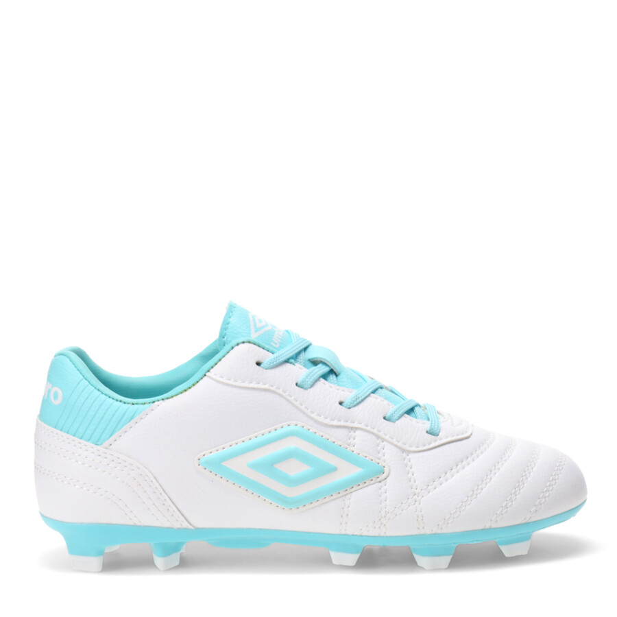 Championes de Fútbol 11 Infantiles Umbro Touch HG Blanco - Celeste