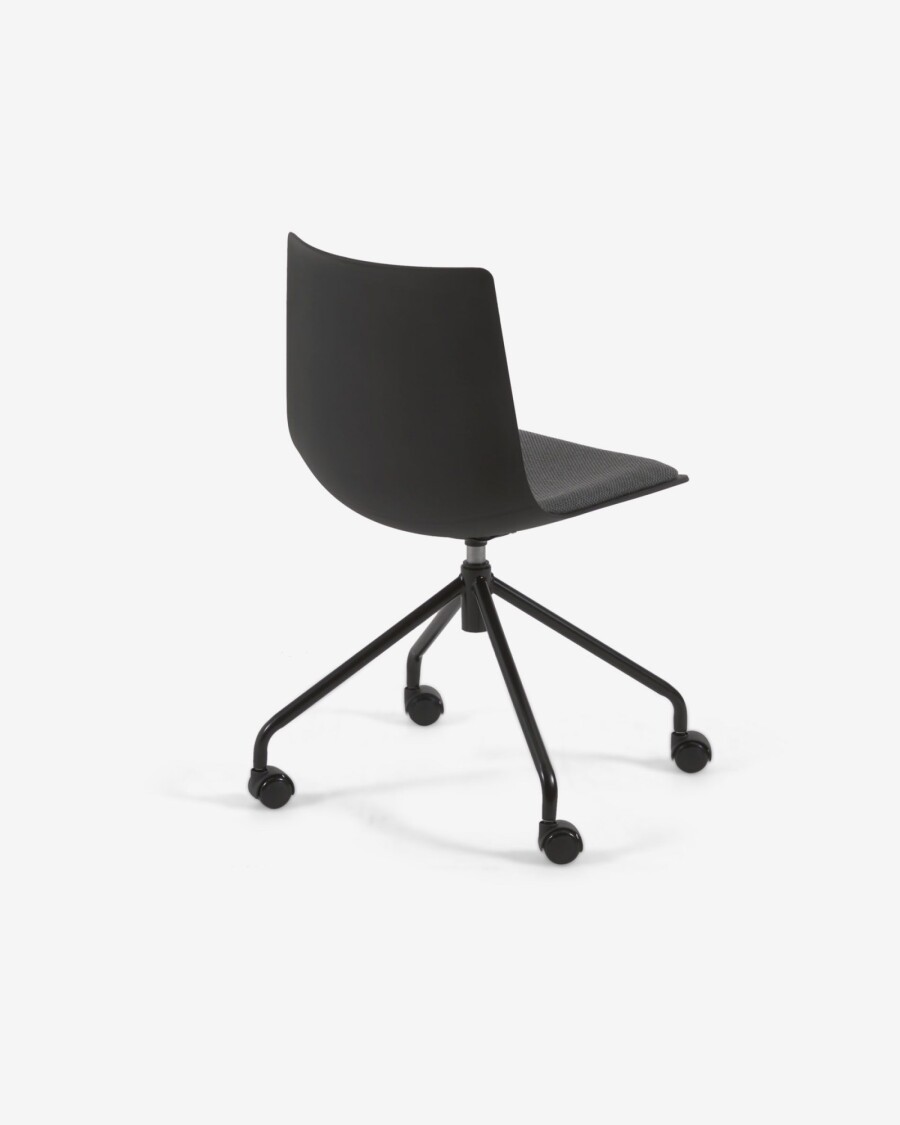 Silla de escritorio Ralfi negro con asiento negro