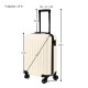 Valija Carry On 20'' Rígida Bonn Elegance BLANCO