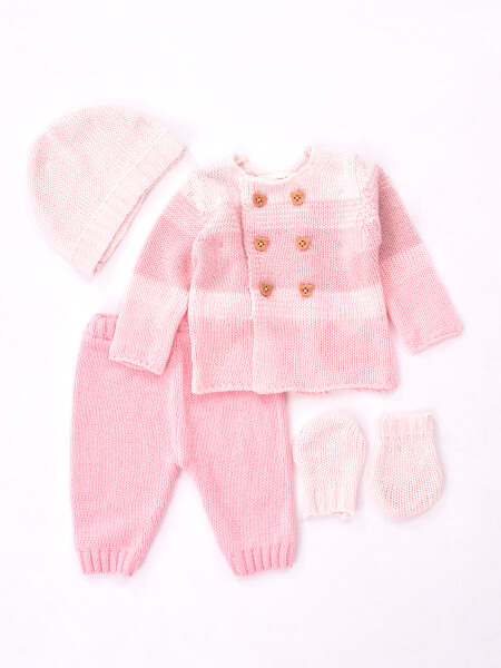 CONJUNTO RECIEN NACIDO ROSADO