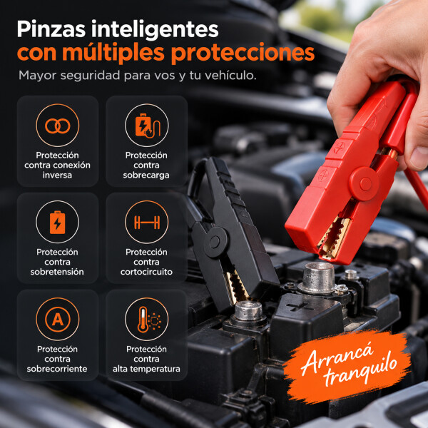 Arrancador De Emergencia Para Auto Vidvie Csp001 9 En 1 CARGADOR ARRANCADOR POWERBANK VIDVIE CSP
