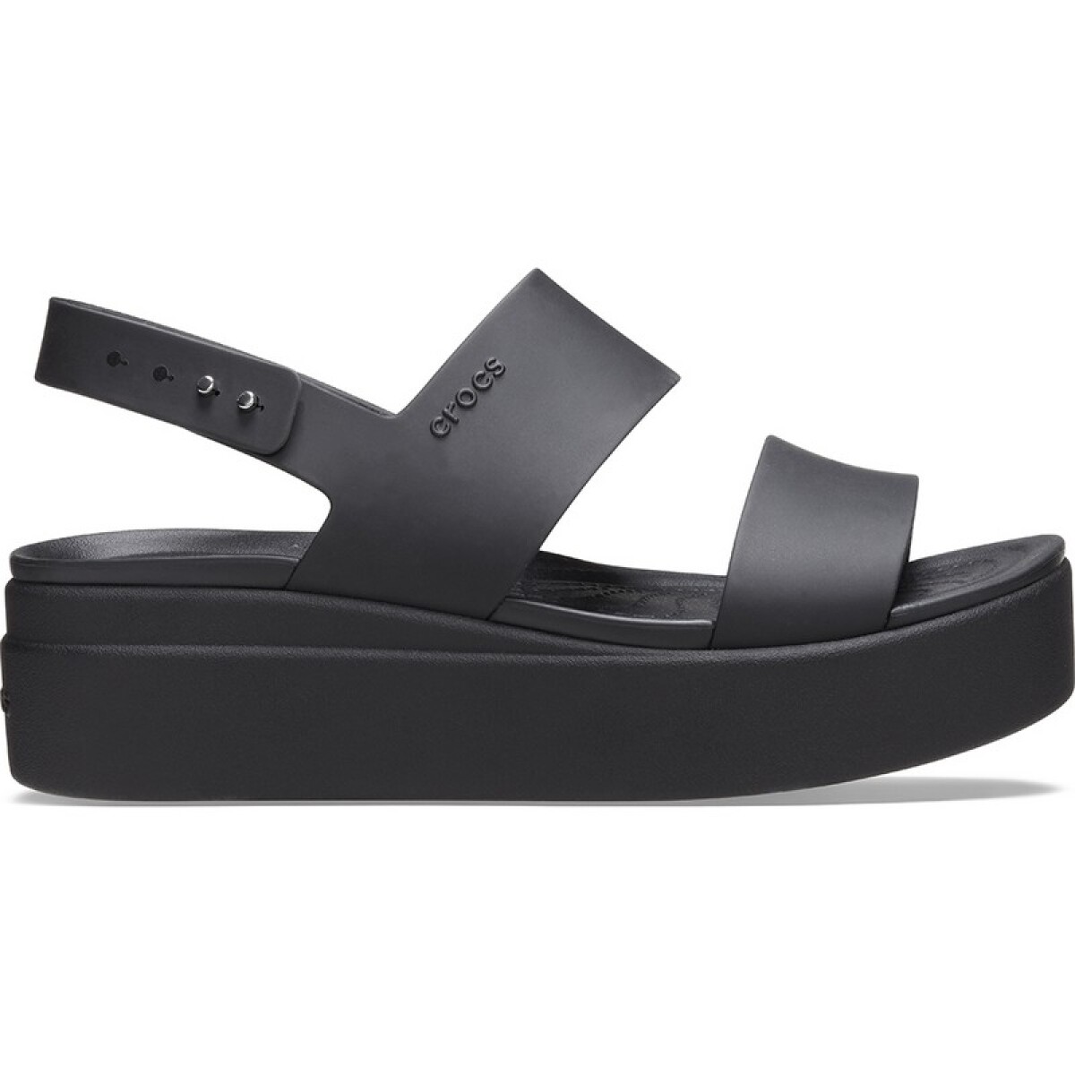 Sandalias Crocs Brooklyn Low Wedge - Negro 