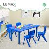 Mesa de plástico niños rectangular 120x60cm Azul
