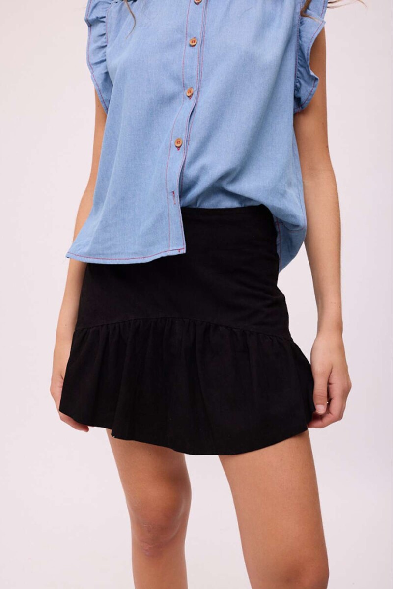 FALDA ULA COURO - Negro 