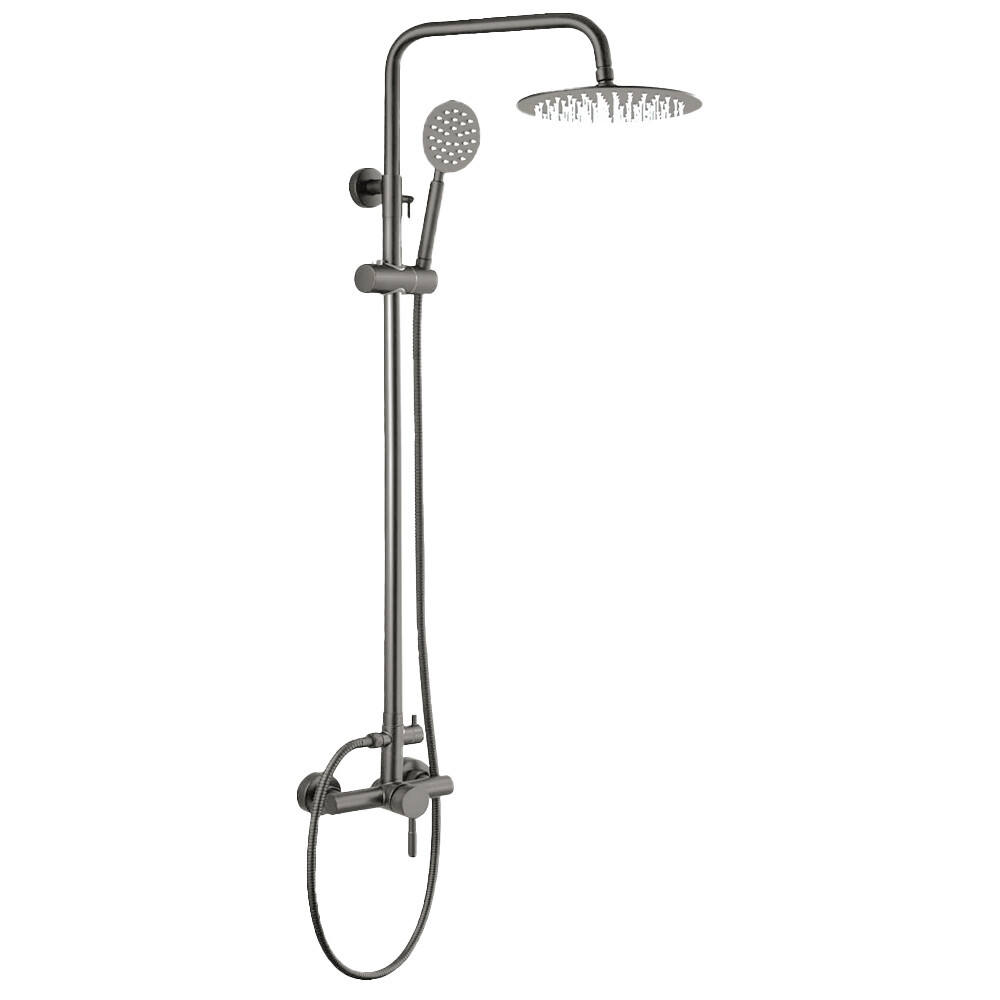 BARRAL WICO COLOR GRAFITO C/DUCHA MONOCOMANDO Barral Wico Color Grafito C/ducha Monocomando