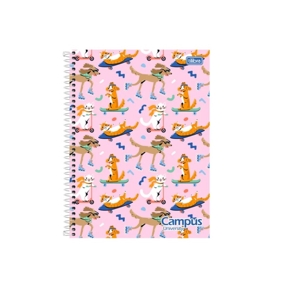 Cuadernola Fashion Tilibra Campus University Td Rayada Con Espiral 200 Hojas #CUADERNOLA FASHION TILIBRA CAMPUS UNIVERSITY TD RAYADA CON ESPIRAL 200 HOJAS