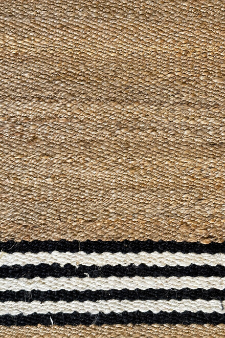 Hampi ALFOMBRA HAMPI JUTE 200X300 NATURAL BLACK