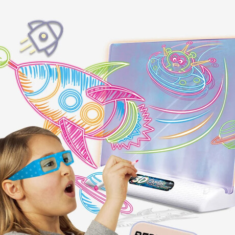 Pizarra 3D con luz proyectora Dinosaurio