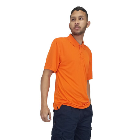 Polo Dry uv30 Unisex Lisa Naranja