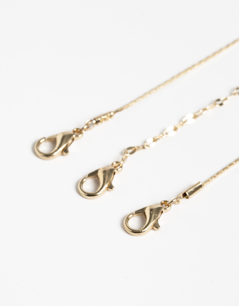 Pulseras Flexibles Sets Special Price Set De Pulseras Flexibles De Metal - Dorado