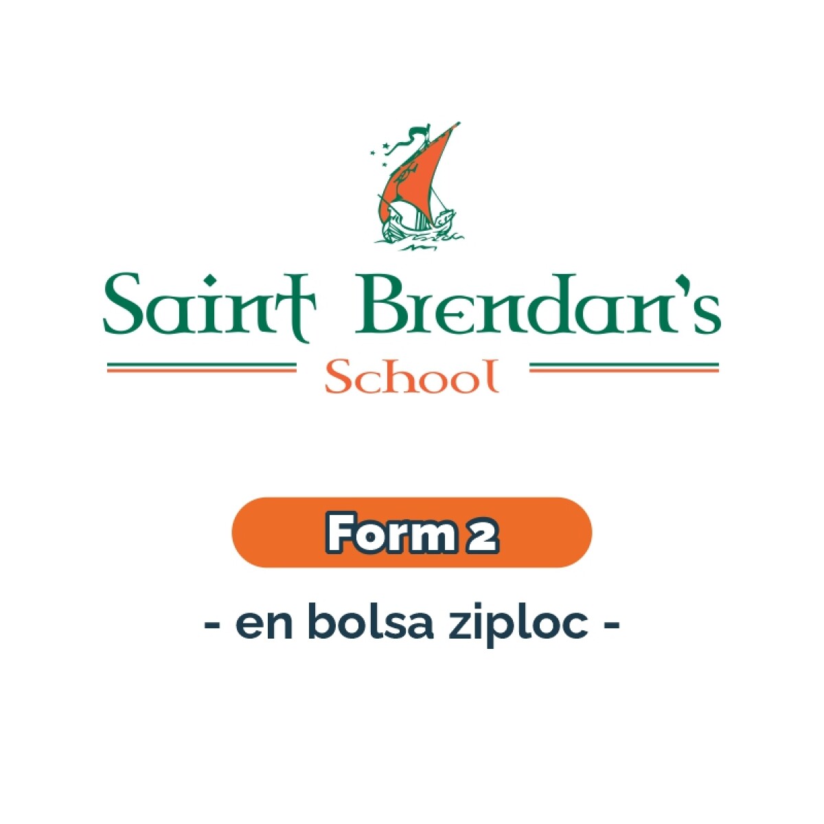 Lista de materiales - Primaria Form 2 en una bolsa ziploc SB 