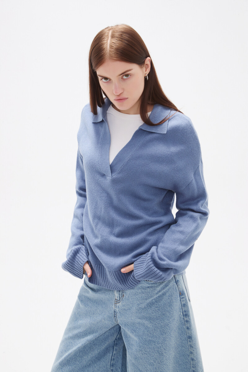 Sweater Dapa - Azul Grisaceo 
