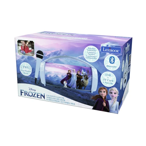 Parlante con Bluetooth, Luz y Micrófono Lexibook 30 cm Frozen