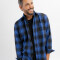 Camisa franela cuadros azul