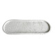 Bandeja decorativa simil piedra cementicia oval 28x11 cm GRIS