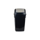 Tarro de residuos con tapa vaivén 28 lts Ecoblack NEGRO