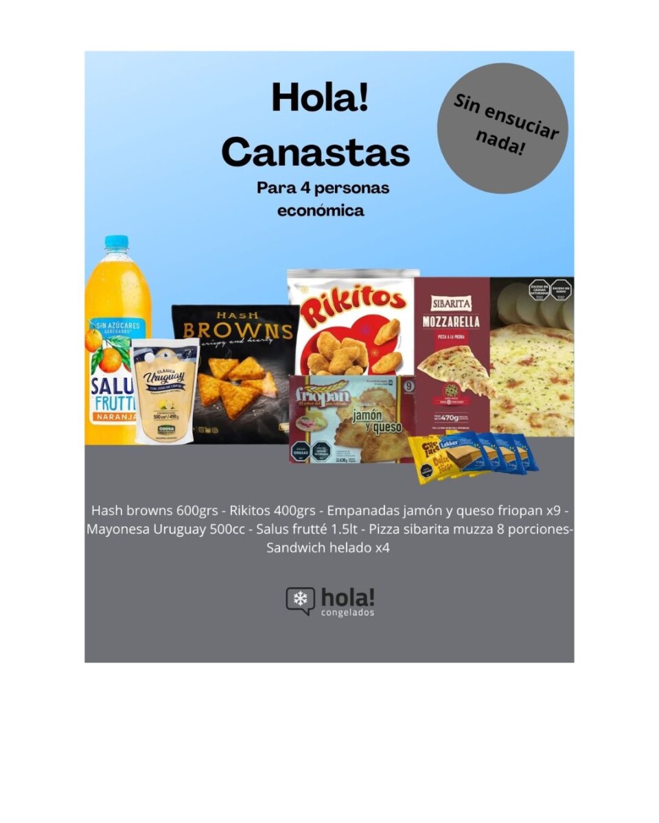 PACK REUNIÓN ECONOMICA PARA 4 PERSONAS 